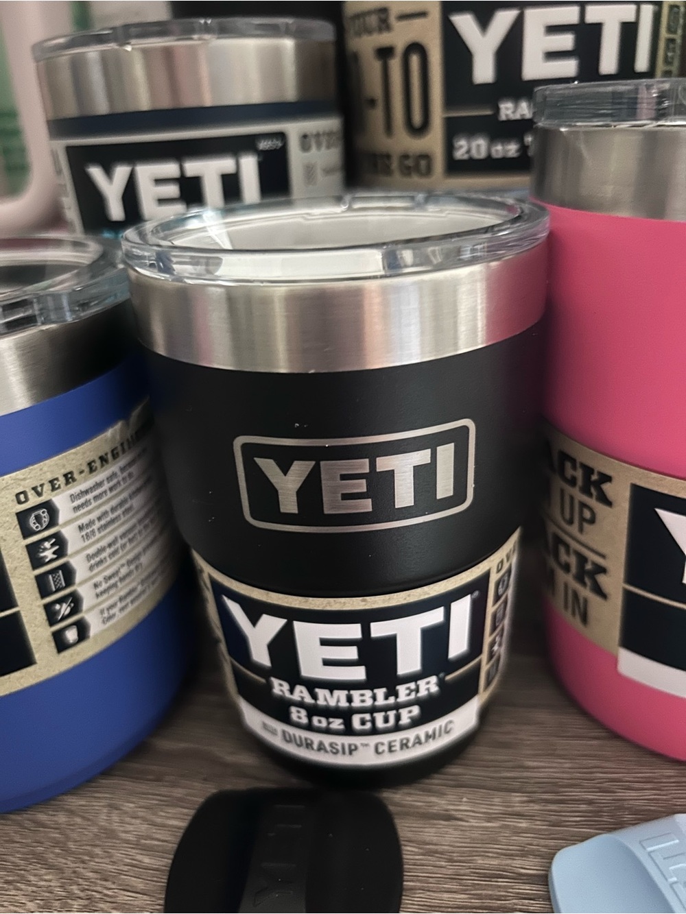 Yeti Black & Stainless Rambler 8oz Cup
